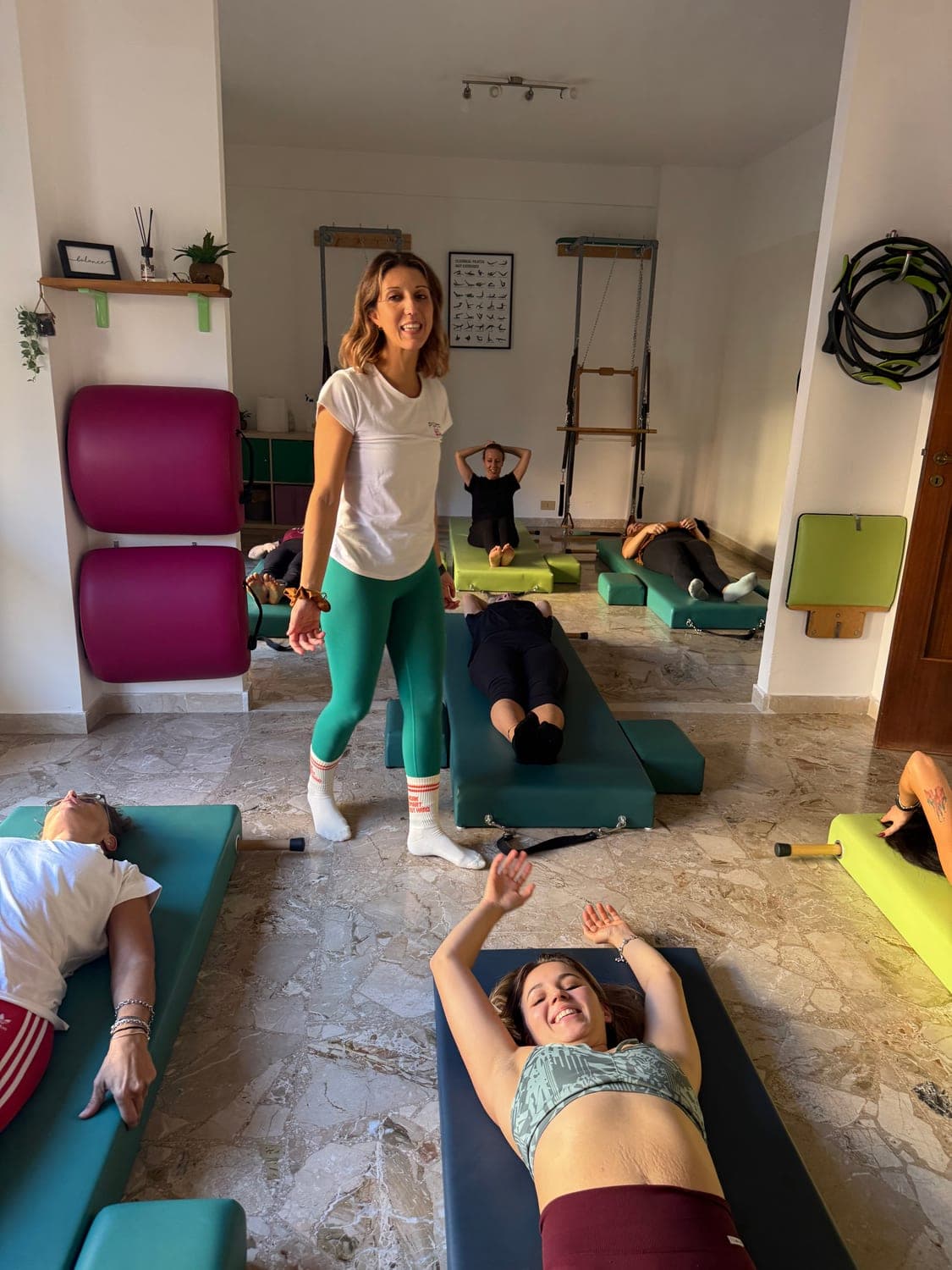 Al tappetino durante il workshop «Back to the Work»